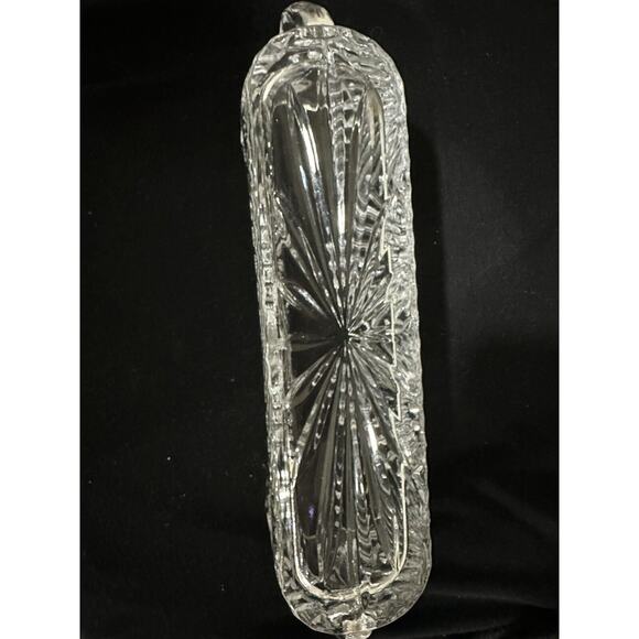 Godinger Shannon Crystal FREEDOM Spoon Fork Flatware Cutlery Holder Caddy - Picture 3 of 6